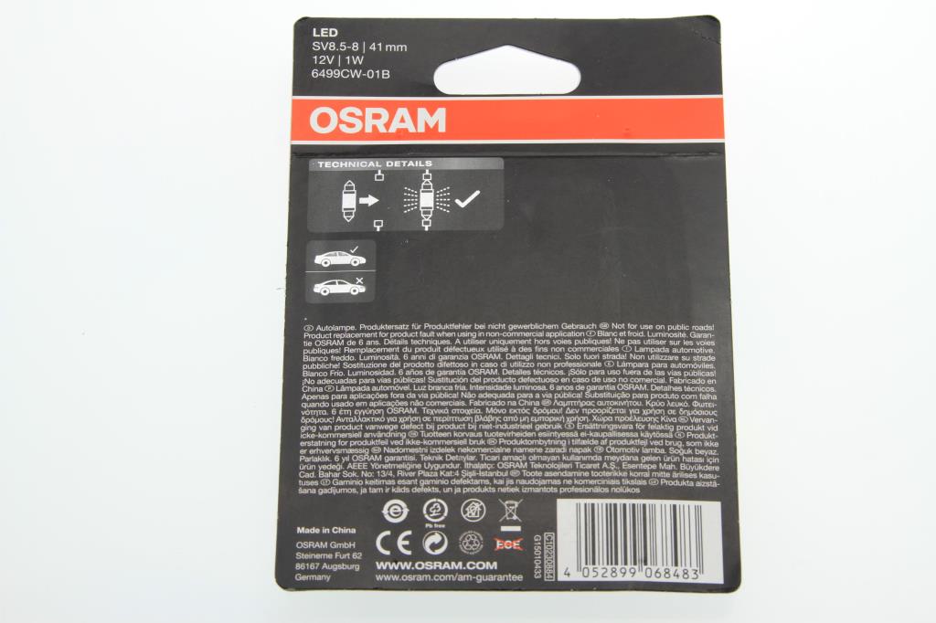 Ampoules LED Eclairage d'intérieur et signalisation OSRAM LEDriving PREMIUM Retrofit - - ref. 6499CW-01B
